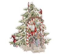 Paper D'art Carte de Noël 3D Motif grotte du Père Noël