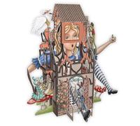 Paper D'art Carte pop-up 3D Motif maison de lapins