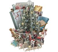 Paper D'Art X3D003 Carte de vœux 3D Motif arbre Chats décorant l'arbre