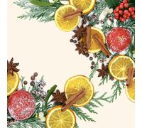 PAPER DESIGN-20 serviettes 3 plis Fragrance Xmas - 33 x 33 cm