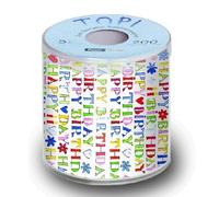 Paper + Design - TOPI Papier toilette Imprimé Happy Birthday/Herzlichen Glückwunsch / Anniversaire.