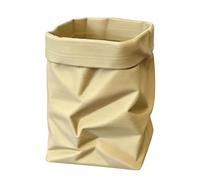 Paper Desk Cup - Crumpled Pen Storage, Office Organizer with Folded Bag Design, Brush Holder Feature, Creative Desktop Accessory, Space Saving Container for Organizing Writing Tools Efficiently