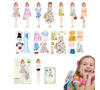 Paper Dolls Girls - Livre Magnétique Princesse, Jouet D'activité Éducative, Ensemble De Jeu D'apprentissage, Plaisir Créatif Pour Les Tout-petits | Ensemble De Jeu Interactif Pour , Idéal Pour