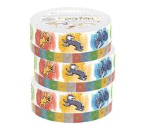 Paper House Productions Harry Potter Lot de 3 rouleaux de ruban adhésif Washi pour scrapbooking et travaux manuels - Maisons aquarelles