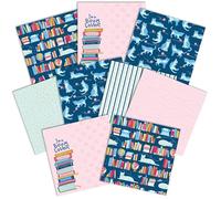 Paper House Productions Lot de 9 feuilles de papier décoratif double face pour scrapbooking et travaux manuels - 30,5 x 30,5 cm - Motif chats dans la bibliothèque