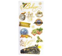 Paper House Productions Polar Express Feuille d'autocollants effet émail brillant pour travaux manuels, scrapbooking et collection