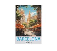 Paper Jigsaw 1000 Piece，Barcelona Spain，Educational Toys for Adult Birthday Gift（26x38cm）-FU20