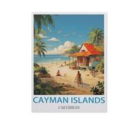 Paper Jigsaw 1000 Piece，Cayman Islands Caribbean，Educational Toys for Adult Birthday Gift（38x52cm）-EZ20