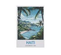 Paper Jigsaw 1000 Piece，Haiti Caribbean Sea，Educational Toys for Adult Birthday Gift（38x52cm）-GA40