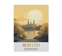 Paper Jigsaw 1000 Piece，Munich Germany，Educational Toys for Adult Birthday Gift（26x38cm）-FN20