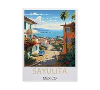 Paper Jigsaw 1000 Piece，Sayulita Mexico，Educational Toys for Adult Birthday Gift（26x38cm）-EX100
