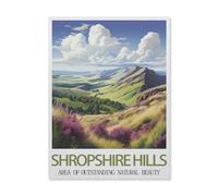 Paper Jigsaw 1500 Piece，Shropshire Hills Area of Outstanding Natural Beauty，Educational Toys for Adult Birthday Gift（57x87cm）-FI99