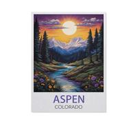 Paper Jigsaw Puzzle 1000 Pieces，Aspen Colorado，Adult Children Toys Decompression Game（26x38cm）-EW81