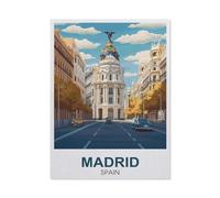 Paper Jigsaw Puzzle 1000 Pieces，Madrid Spain，Adult Children Toys Decompression Game（38x52cm）-FC41