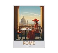 Paper Jigsaw Puzzle 1000 Pieces，Rome Italy，Adult Children Toys Decompression Game（26x38cm）-EZ21