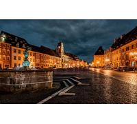 Paper Jigsaw Puzzle, Best Gift for Adults and Kids, Unique Shape Jigsaw Pieces, Czech Republic Fountains (38x52cm)