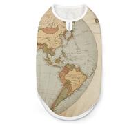 Paper Map Chemise pour chien et chat de petite et moyenne taille, respirant, sans manches, tissu doux extensible et protection UV, vêtements toutes saisons pour la promenade