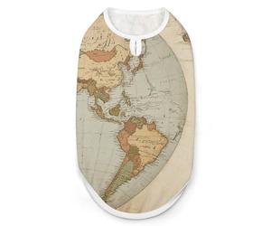 Paper Map Chemise pour chien et chat de petite et moyenne taille, respirant, sans manches, tissu doux extensible et protection UV, vêtements toutes saisons pour la promenade