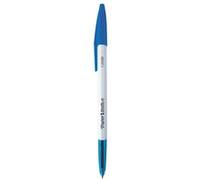 Paper Mate 045 - Boite de 50 Stylos bille avec capuchon - Bleu - Pointe 1.0mm Bleu G