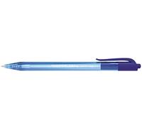 PAPER MATE 40558 Inkjoy 100 - Penna a sfera, punta media, inchiostro ultra morbido, resistente alle sbavature, retrattile, 0,5 mm, blu