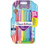 PAPER MATE BOLÍGRFO DE FIBRA FLAIR CARN. WONDER PACK BLÍSTER DE 6 M 0,7 MM