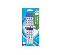 PAPER MATE by REYNOLDS Lot de 4 effaceurs Magic+ - Pointe fine - Bleu