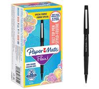 Paper Mate Flair Felt Tip Pens, Medium Point (0.7mm), Black, 36 Count medium nib