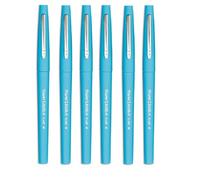 Paper Mate Flair Lot de 6 feutres à pointe moyenne Bleu ciel