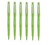 Paper Mate Flair Lot de 6 feutres à pointe moyenne Vert citron