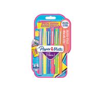 Paper-Mate Stylo feutre Flair Retro – écriture moyenne 0,7 mm – pochette de 6 couleurs assorties