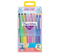 Paper-Mate Stylos feutres Flair – pointe moyenne 0,7 mm sans fuite – Couleurs Candy Pop, lot 16