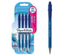 Paper Mate FlexGrip stylos gel | pointe moyenne (0,7 mm) | Encre bleue | Lot de 4