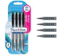 Paper Mate Flair Stylos - Feutres Métallique - Pointe Moyenne (0,7 Mm) - L`Encre Pailletée Brille Sur Du Papier Blanc - Assortiment De Couleurs - Lot De 12