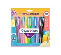 Paper Mate Pack Of Markers Flair Tropical Vacation M 0.7 Mm Multicolore Enfants