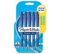 Paper Mate Flexgrip Ultra - 5 Stylos bille rétractables - Bleu - Pointe 1.0mm - sous blister Bleu G
