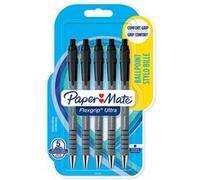 Paper Mate Flexgrip Ultra - 5 Stylos bille rétractables - Noir - Pointe 1.0mm - sous blister Noir G