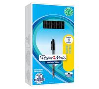 Papermate Flexgrip Ultra, 12, medium Black Noir Stylo à bille rétractable avec clip 1 pièce(s)