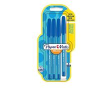 Paper Mate InkJoy 100 CAP Lot de 4 Stylos bille pointe moyenne Bleu