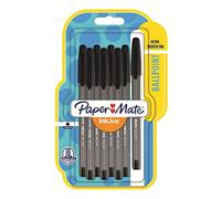 Paper Mate Inkjoy 100 Lot de 8 stylos à bille Pointe moyenne Noir