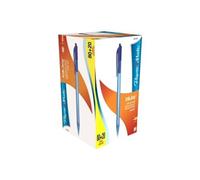 Paper Mate Inkjoy 100 Lot De 80+20 Stylos A Bille Rétractables Pointe Moyenne Bleu