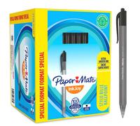 Paper-Mate Stylos InkJoy 100 rétractables triangulaires noirs boîte 100 unités (80+20) Enfants