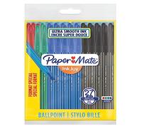 Paper Mate InkJoy 100ST stylos à bille, pointe moyenne (1,0 mm), assortiment de couleurs, lot de 27
