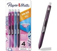 Paper Mate InkJoy Gel Pens, Candy Pop Colors, Medium (0.7mm) Point, Retractable, 4 Count