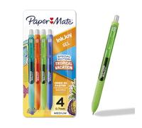 Paper Mate InkJoy Gel Pens, Tropical Vacation Colors, Medium (0.7mm) Point, Retractable, 4 Count