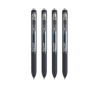 PAPER MATE InkJoy Lot de 4 stylos à encre gel rétractables - Pointe moyenne 0,7 mm - Encre noire