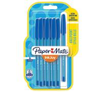 Premier Stationery Papermate Inkjoy Lot de 8 stylos à bille Bleu