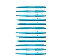 PAPER:MATE Lot de 12 Stylos Feutre Flair Original Nylon Pointe Moyenne Turquoise