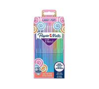 PAPER MATE Lot de 16 stylos feutre Flair Candy Pop - Pointe moyenne - Assortiment de couleurs