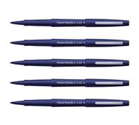 Paper:Mate Lot De 5 Stylos Feutre Flair Original Nylon Pte Moyenne Bleu Marine