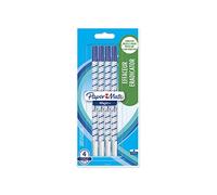 Paper Mate Super Magic+ Effaceur, pointe fine, bleu, lot de 2